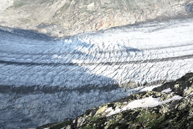 Der Aletschgletscher fotografiert vom Eggishorn im Juli 2024.