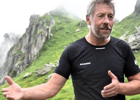 Bergführer Marcel Albrecht aus dem Wallis lebt in den Walliser Alpen.